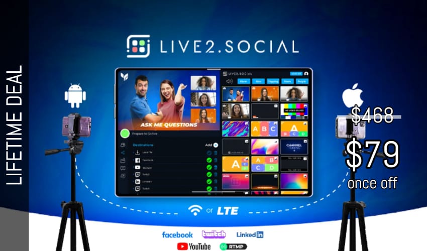 Live2.Social Lifetime Deal for $79