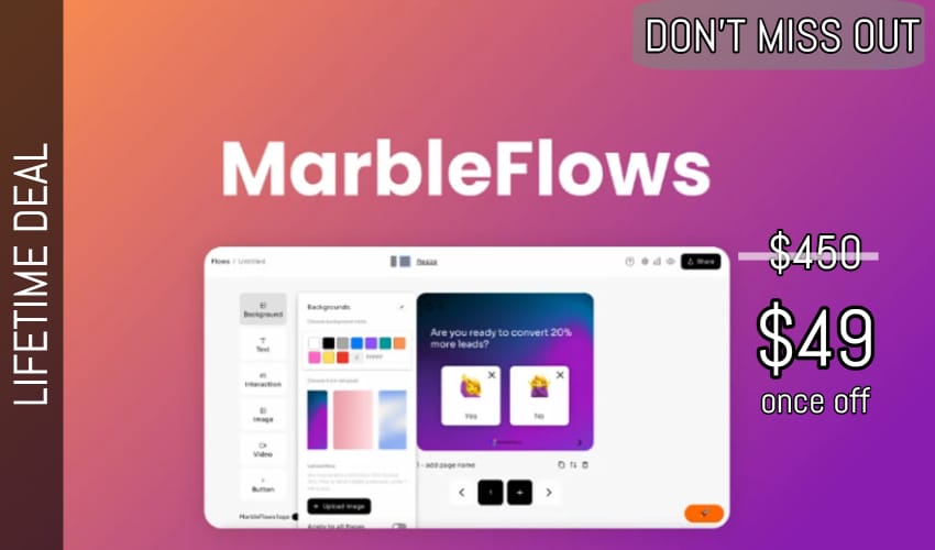 MarbleFlows Lifetime Deal for $49