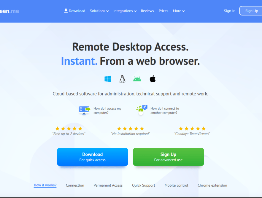 AWESOME TOOL FOR REMOTE ACCESS COMPUTERS CALLED GETSCREEN.ME website