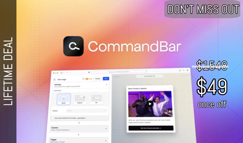 Business Legions - CommandBar Lifetime Deal for $49