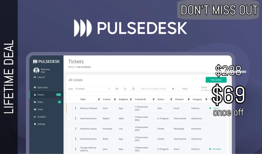 Business Legions Pulsedesk Lifetime Deal header 1