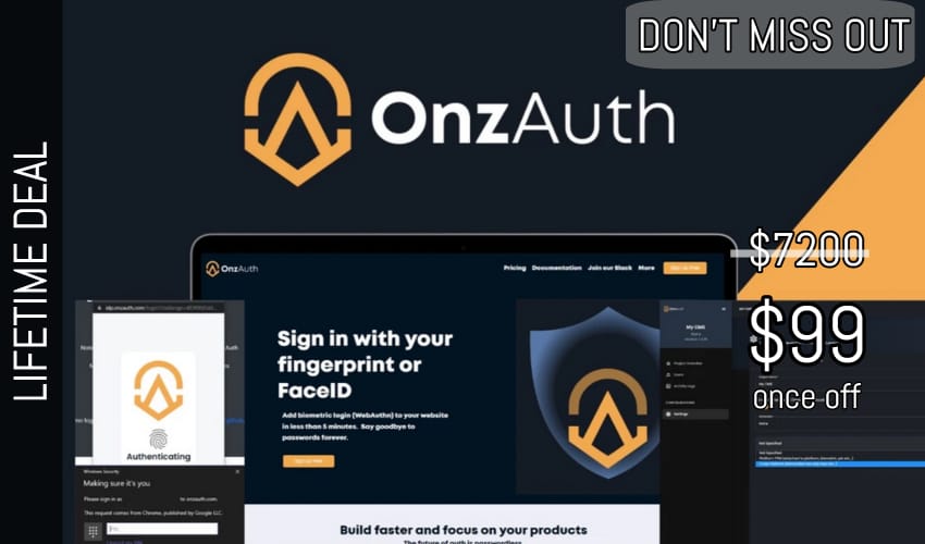 OnzAuth Lifetime Deal for $99