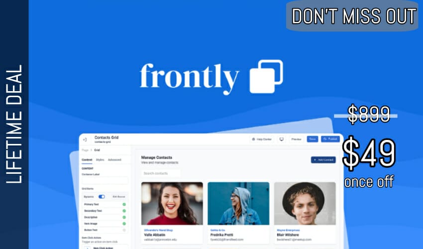 Frontly Lifetime Deal for $49
