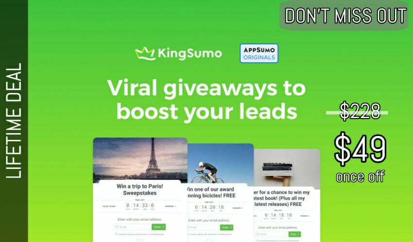 KingSumo Lifetime Deal for $49