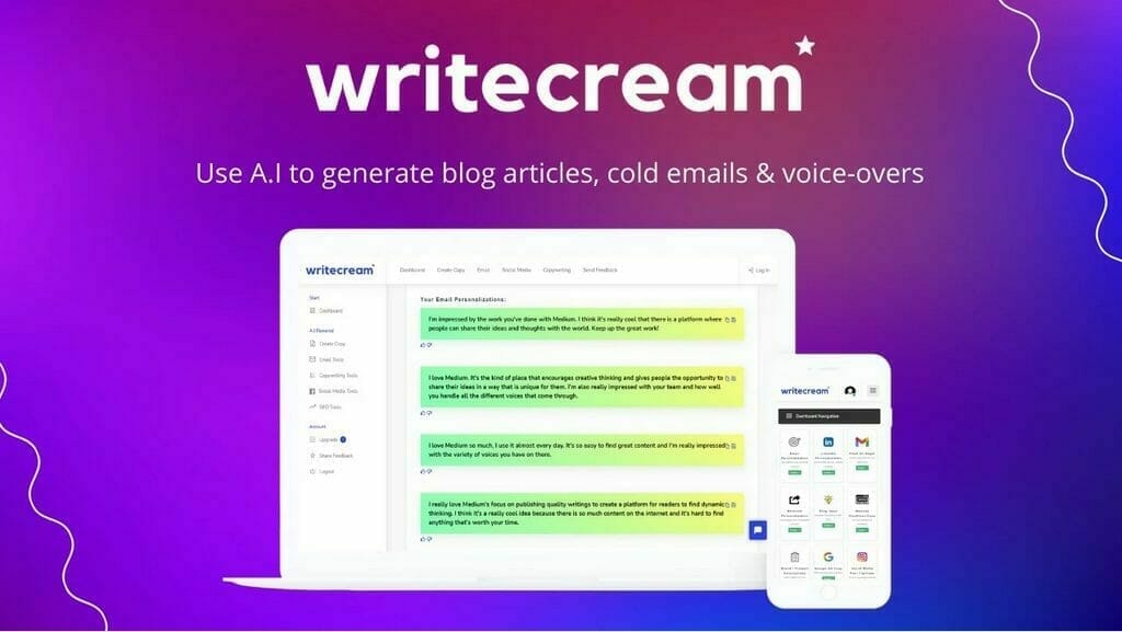 Writecream Lifetime Deal for $59
