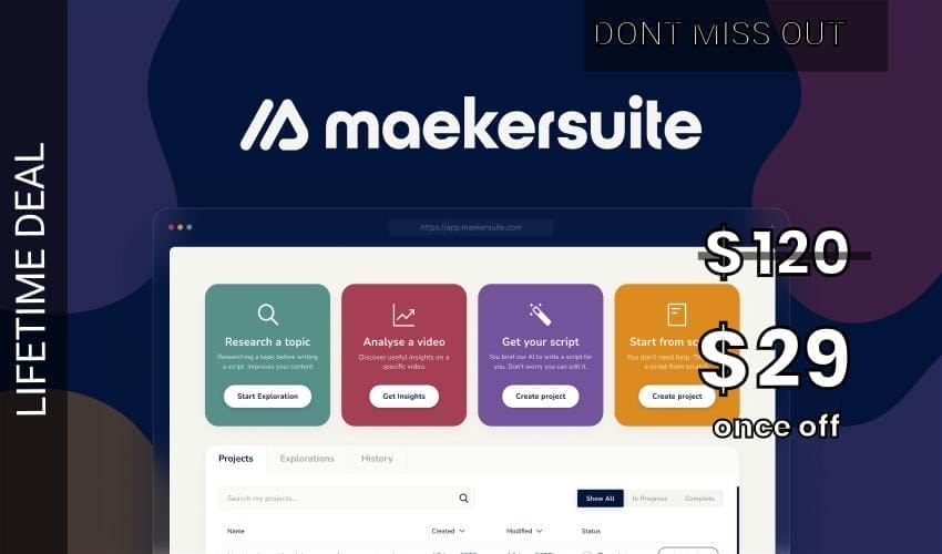 Maekersuite Lifetime Deal for $29