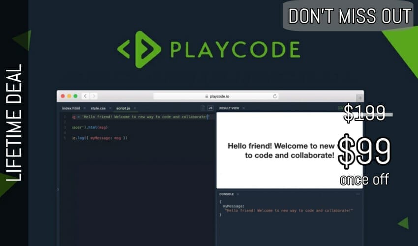 PlayCode Lifetime Deal for $99