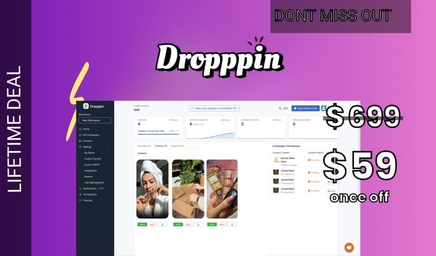 Dropppin Lifetime Deal for $59