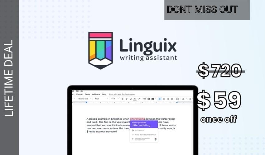 Linguix Lifetime Deal for $59