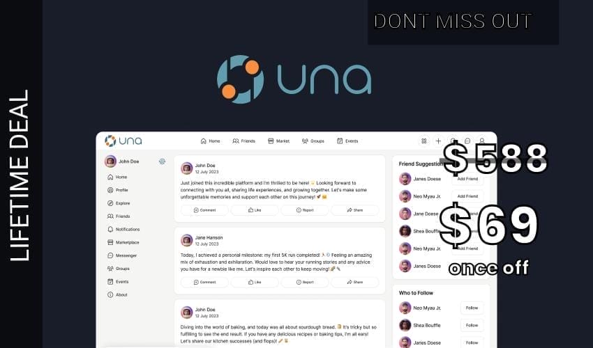 UNA CMS Lifetime Deal for $69