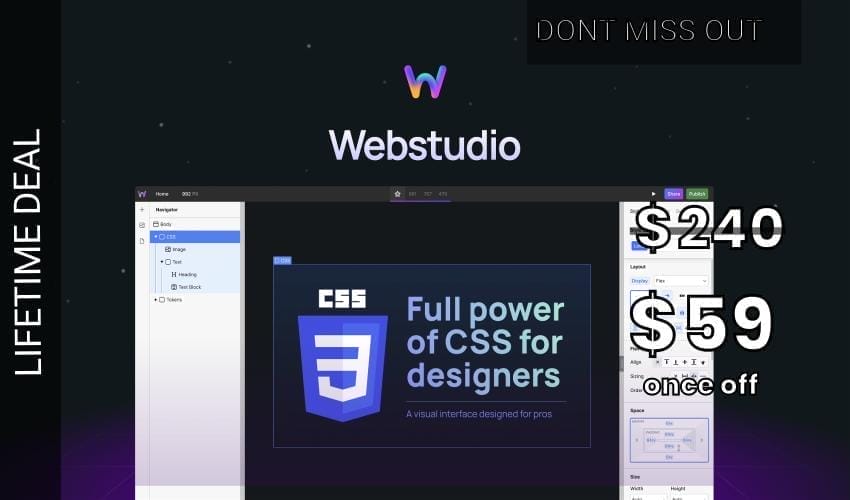 Webstudio Lifetime Deal for $59