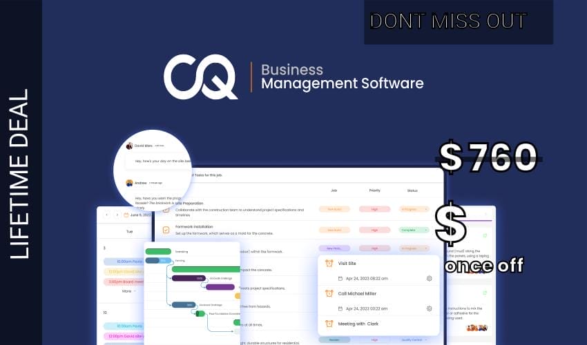 CQ Business Management Software Lifetime Deal for $69