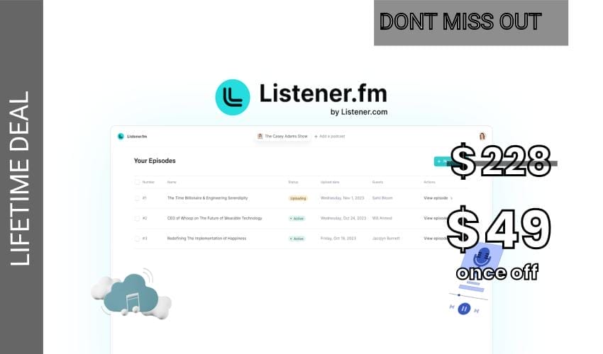 Listener.fm Lifetime Deal for $49