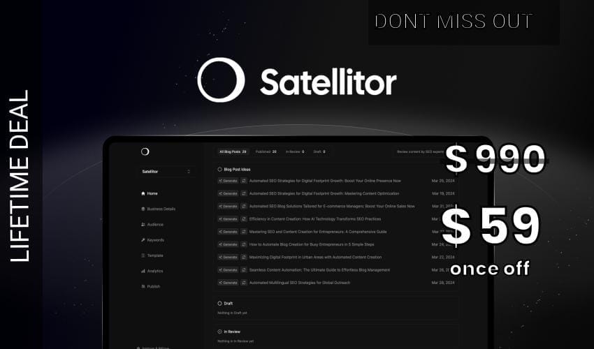 Business Legions - Satellitor Lifetime Deal for $59