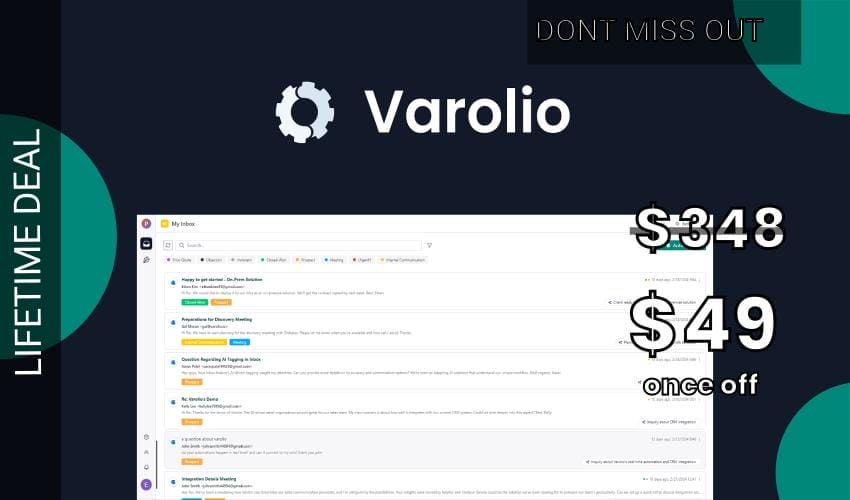 Varolio Lifetime Deal for $49
