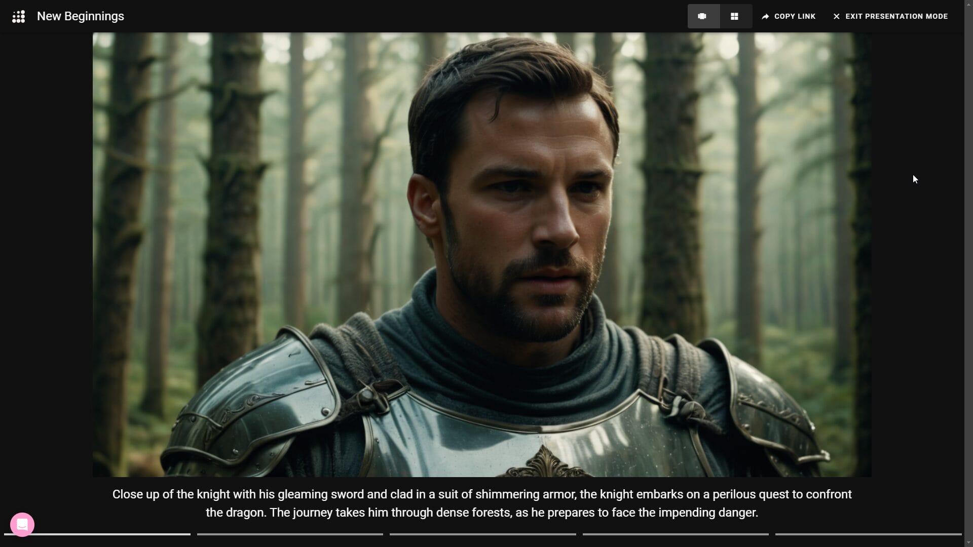 HOW TO USE KATALIST AI TO CREATE AWESOME STORYBOARDS dashboard new beginnings settings presentation mode