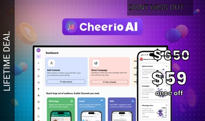 Business Legions - Cheerio AI Lifetime Deal for $59