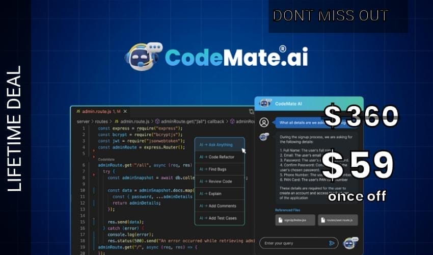 CodeMate Lifetime Deal for $59