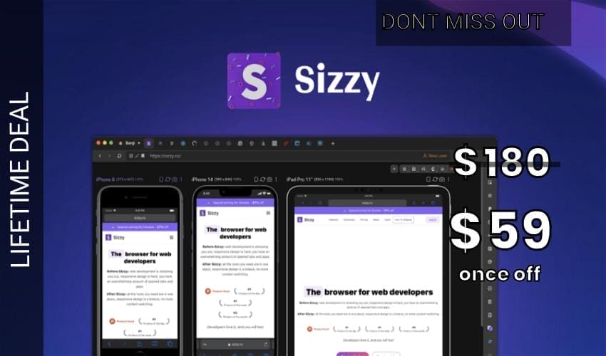 Sizzy Lifetime Deal for $59