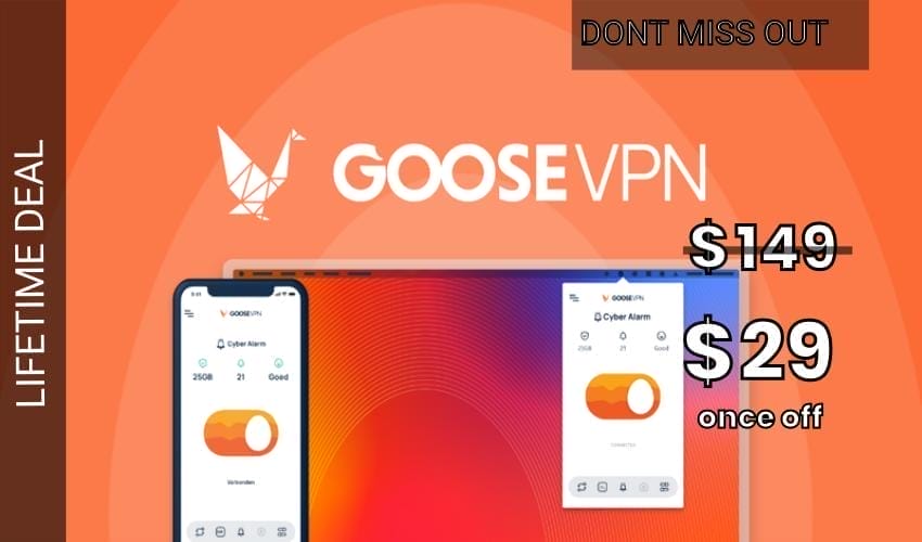 Business Legions - GOOSE VPN Lifetime Deal for $29