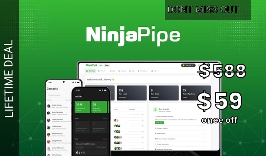 NinjaPipe Lifetime Deal for $59