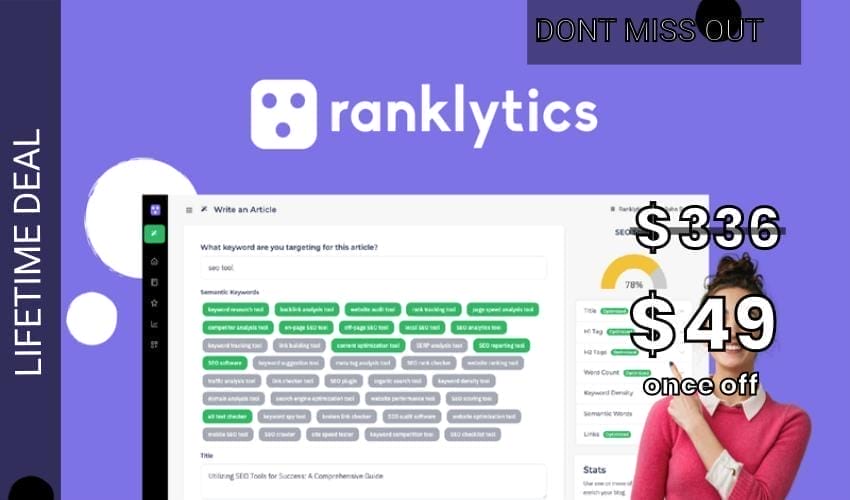 Business Legions - Ranklytics Lifetime Deal for $49