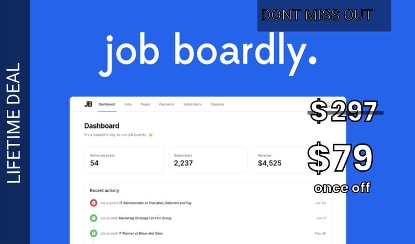 Job Boardly Lifetime Deal for $79