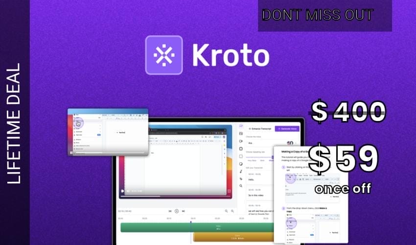 Kroto Lifetime Deal for $59