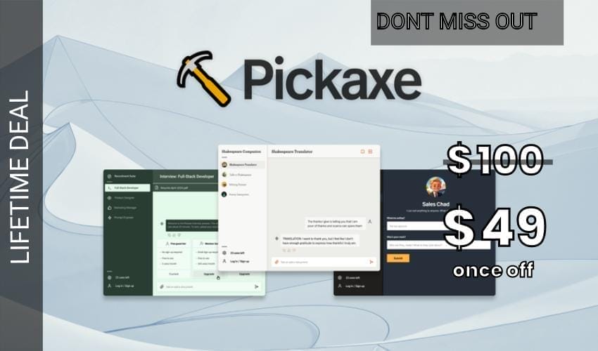 Pickaxe – Plus Exclusive Lifetime Deal for $49