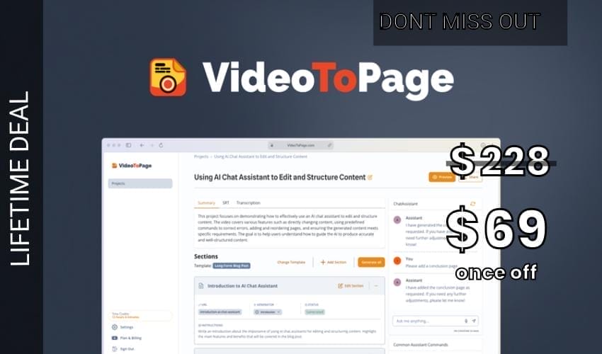 Business Legions - VideoToPage Lifetime Deal for $69