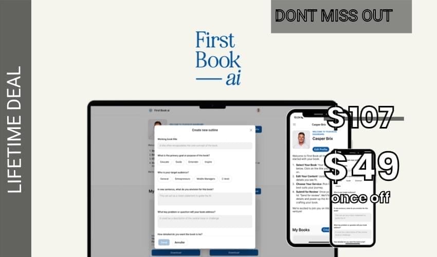First Book ai Lifetime Deal for $49