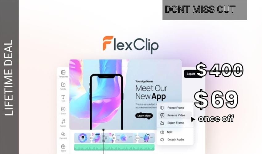 FlexClip Lifetime Deal for $69