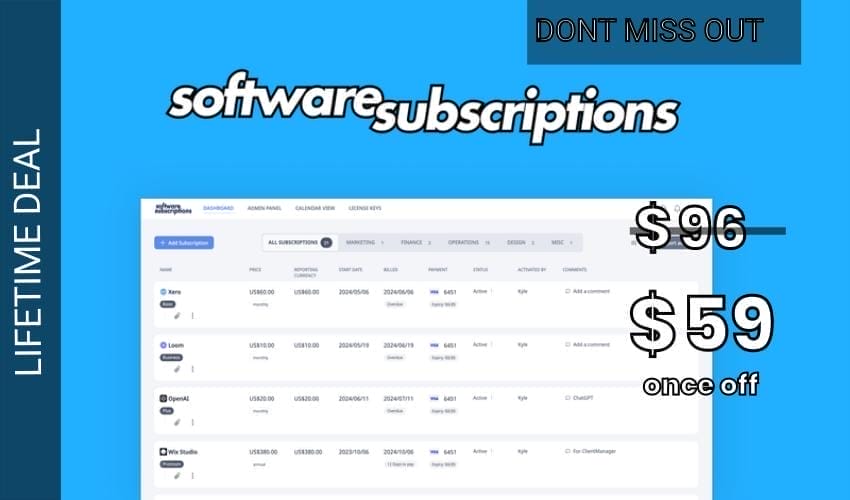 Business Legions - SoftwareSubscriptions Lifetime Deal for $59