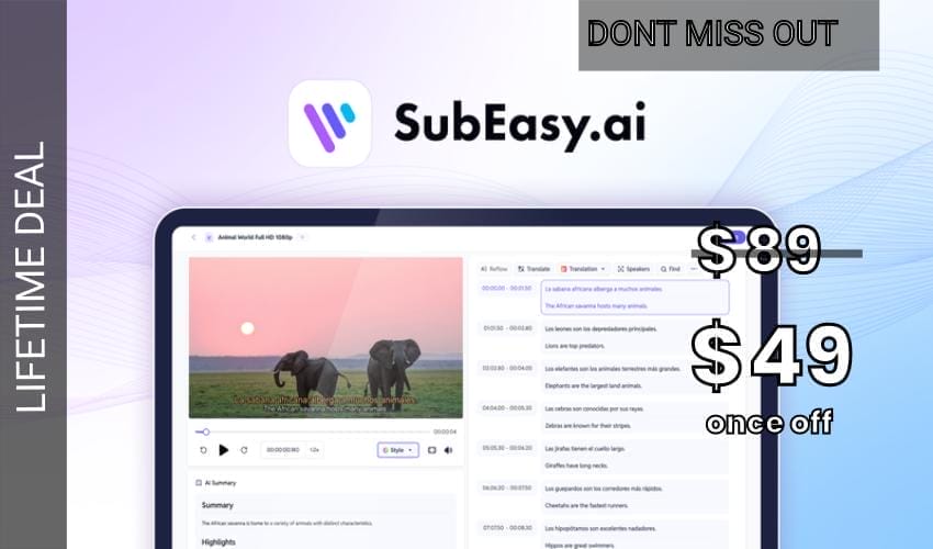 SubEasy.ai Lifetime Deal for $49