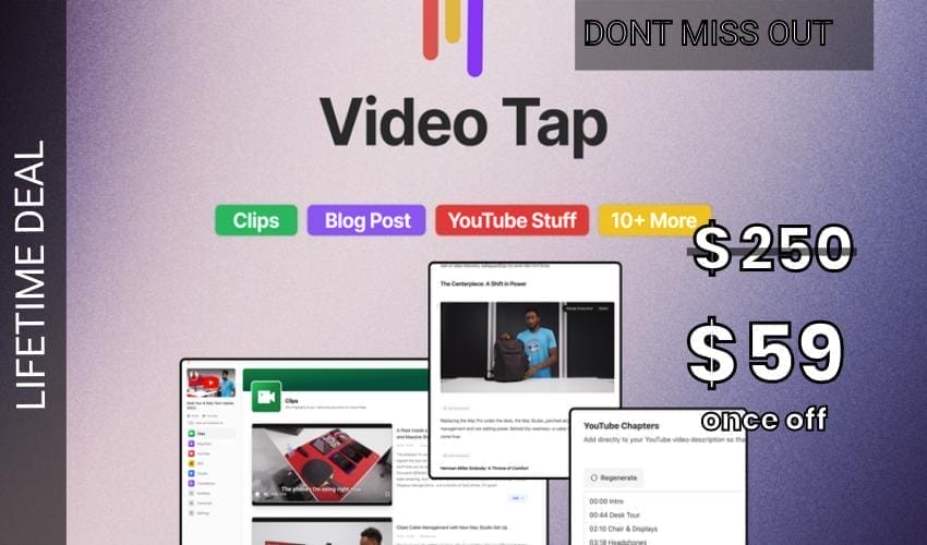 Video Tap Lifetime Deal for $59