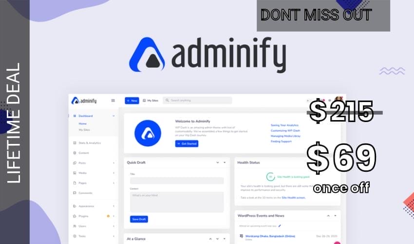 WP Adminify Lifetime Deal for $69