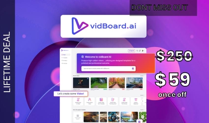 vidBoard.ai – Plus Exclusive Lifetime Deal for $59