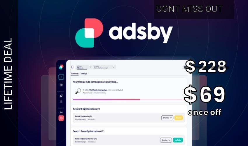 Adsby Lifetime Deal for $69