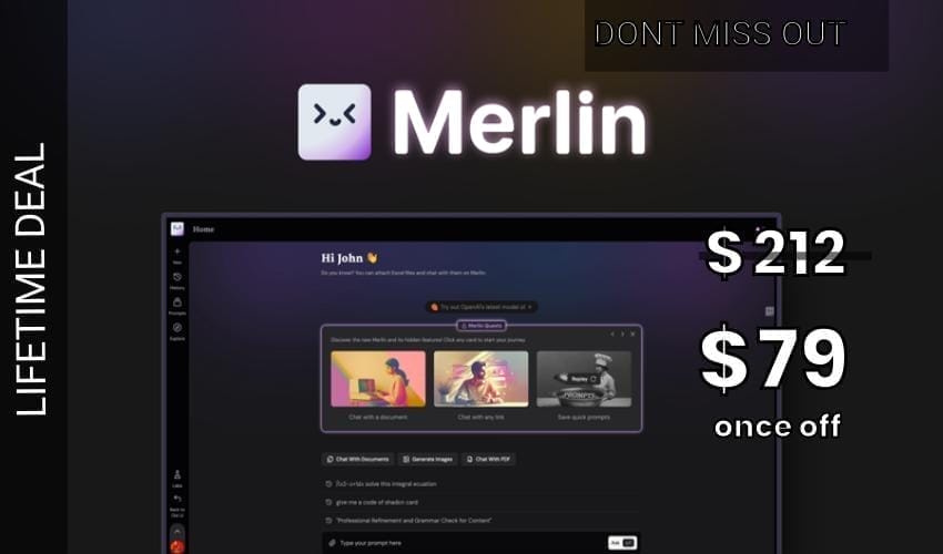 Merlin Lifetime Deal for $79