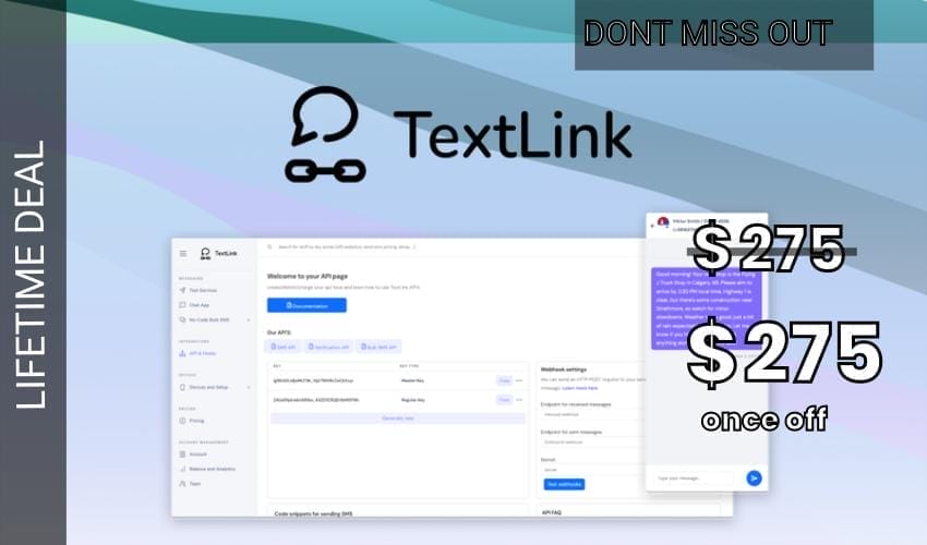 TextLink Lifetime Deal for $275