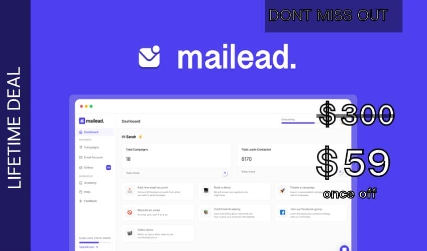 mailead Lifetime Deal for $59