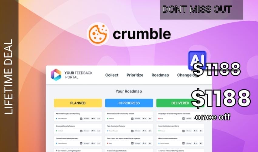 Crumble Lifetime Deal for $1,188