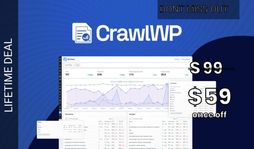 CrawlWP Lifetime Deal for $59