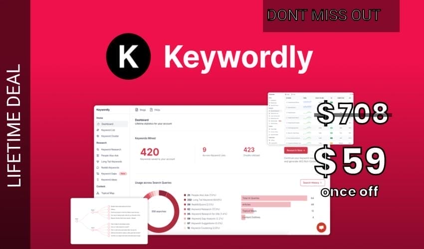 Keywordly Lifetime Deal for $59
