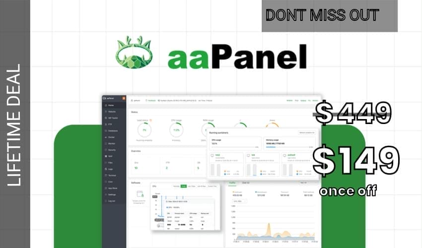 aaPanel Lifetime Deal for $149