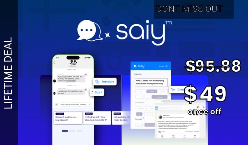 SAiY Lifetime Deal for $49