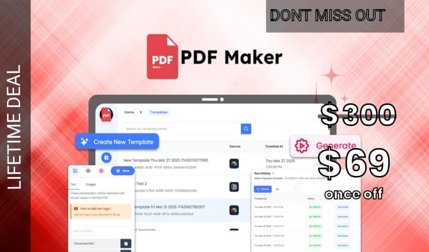 The PDF Maker Lifetime Deal for $69