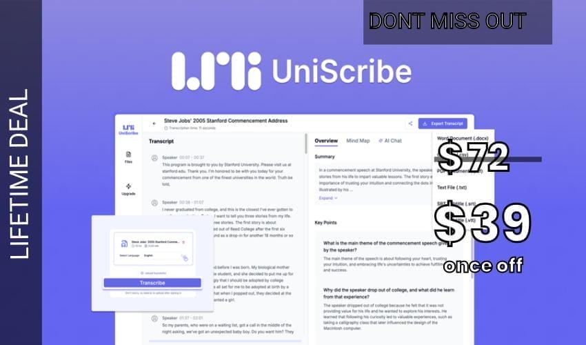 UniScribe – Plus Exclusive Lifetime Deal for $39