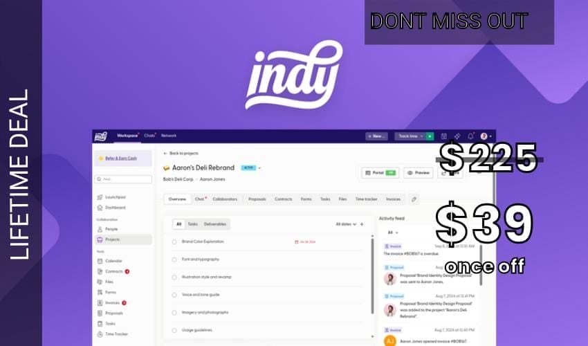 Indy Lifetime Deal for $39