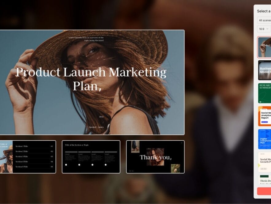 Business Legions Presenti AI template